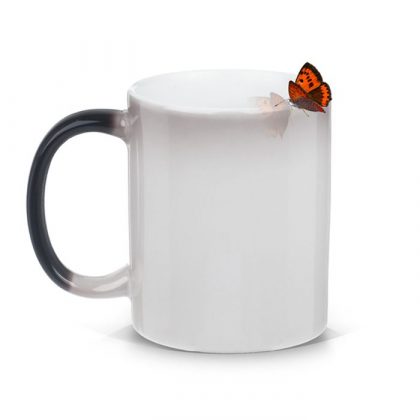 Print on a black mug that changes color
