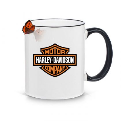 Mug with black color (Rim-Handle)