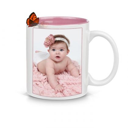 Mug with pink color (Inside)