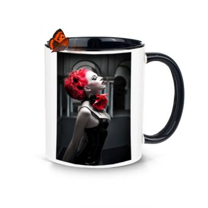 Mug with black color (Inside-Handle) 11oz.