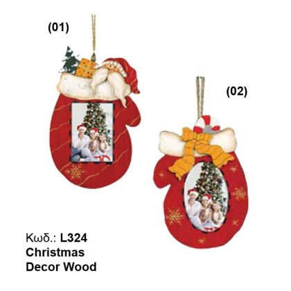 Photo printing on wooden Christmas decorations