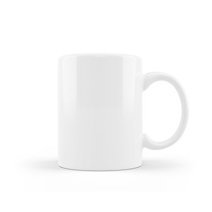 Print in white mug ORCA green 11oz.