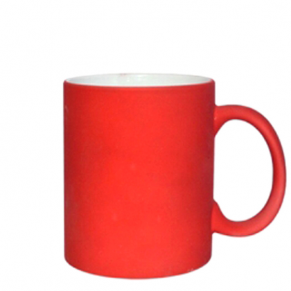 Print on an orange mug