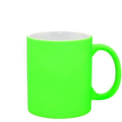 Print on a green mug