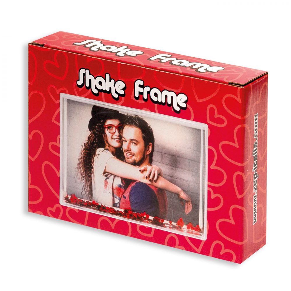 Shakeframe - Frame with snow hearts