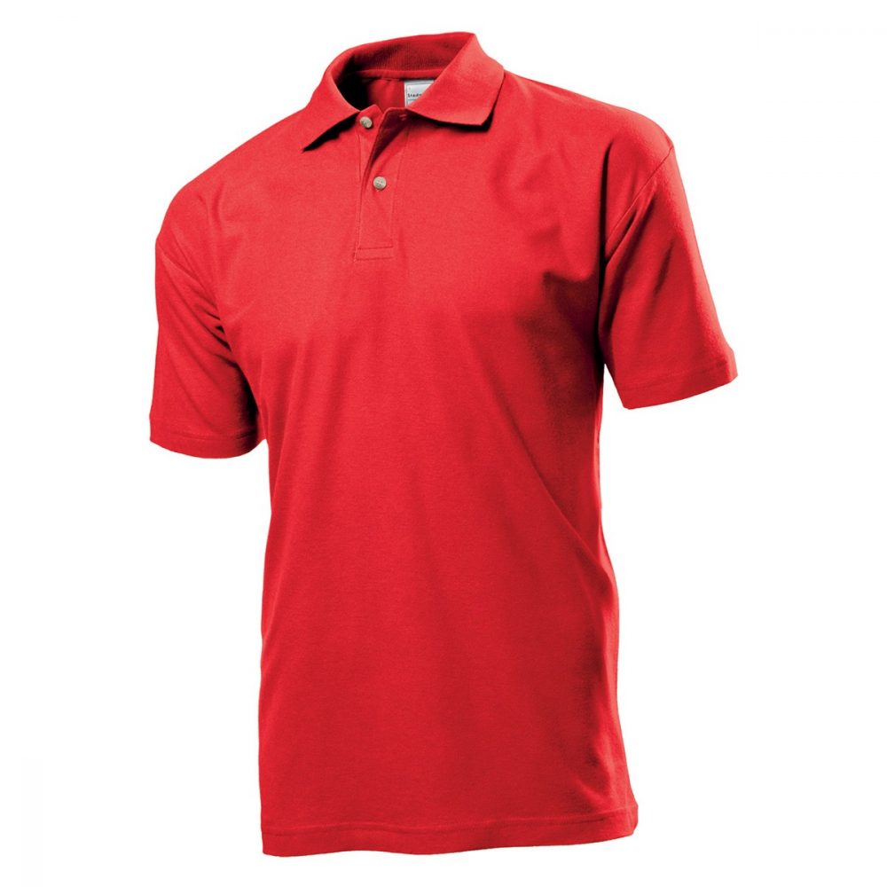 Print in polo t-shirt