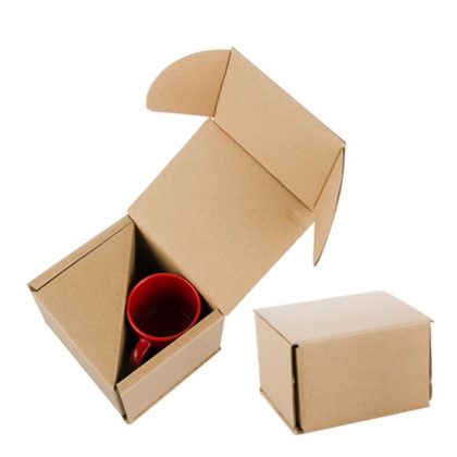 BOX - MUG 11oz. (BROWN) Paper FOR 2mugs