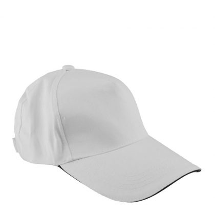 CAP full (ADULT) WHITE cotton