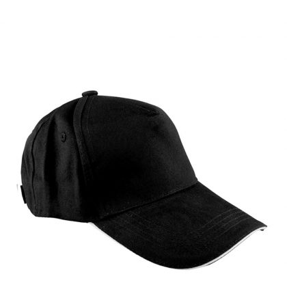 CAP full (ADULT) BLACK cotton