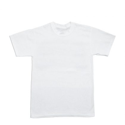 Cotton T-Shirt (KIDS 12-14 years) WHITE 150gr