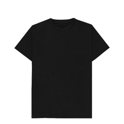 Cotton T-Shirt (UNISEX XSmall) BLACK 150gr