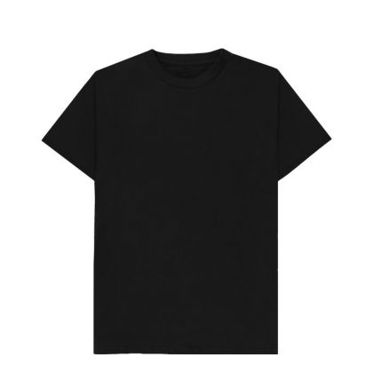 Cotton T-Shirt (UNISEX Small) BLACK 150gr