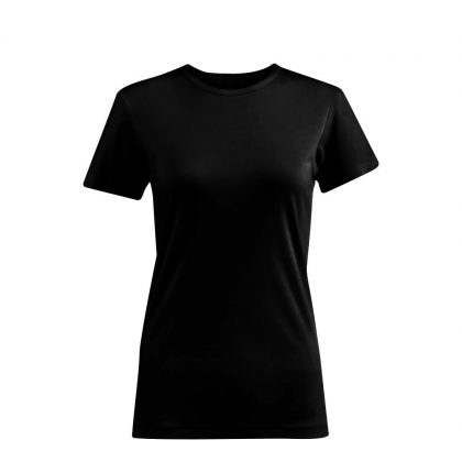 Cotton T-Shirt (WOMEN XSmall) BLACK 150gr