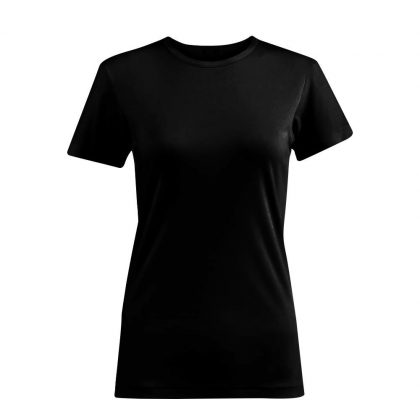 Cotton T-Shirt (WOMEN XLarge) BLACK 150gr