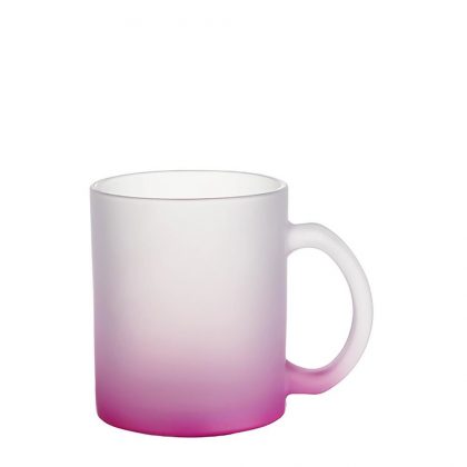 MUG GLASS -11oz (FROSTED) PURPLE Gradient