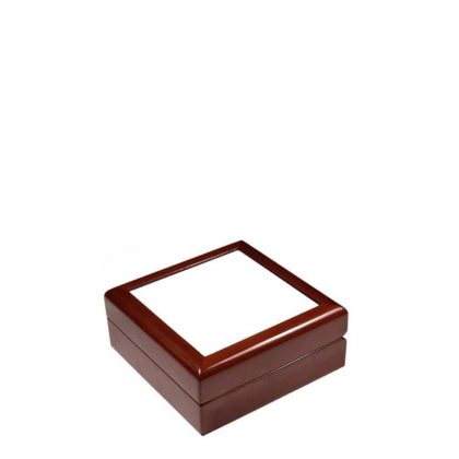 JEWELRY BOX - MAROON - 182x182x70mm
