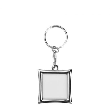KEY-RING - METAL (FRAME 2 sided) SQUARE