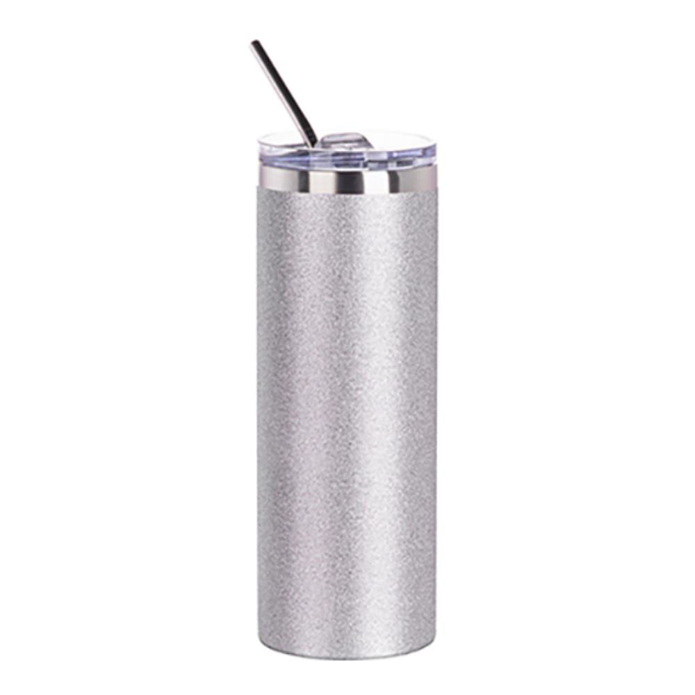 Skinny Tumbler 20oz SILVER Glitter Skinny Tumbler 20oz SILVER Glitter