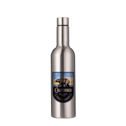 BOTTLE WINE shape 750ml SILVER