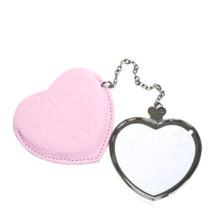 MIRROR - HEART with leather case