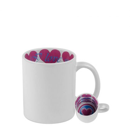 MUG 11oz - PRINT INSIDE (I LOVE YOU)