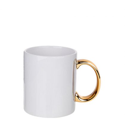 MUG 11oz - MIRROR handle - GOLD