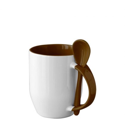 MUG 12oz INNER+HANDLE (SPOON) MAROON