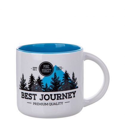 MUG 14oz -  INNER COLOR - BLUE light