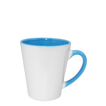 MUG 12oz - INNER & HANDLE/Latte - BLUE LIGHT