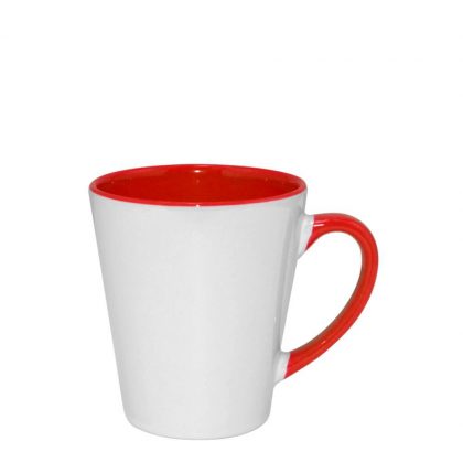 MUG 12oz - INNER & HANDLE/Latte - RED