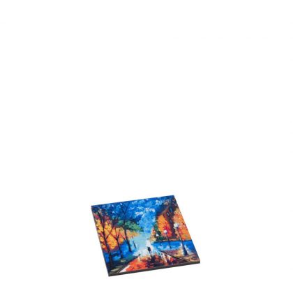 HARDBOARD TILE - SQUARE WH.GLOSS- 5.08x 5.08