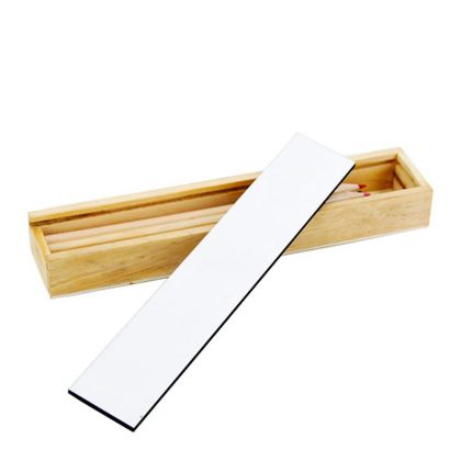 WOODEN BOX - 20.5x4.2x2.4cm (+8 PENCILS)