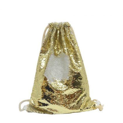 GYM BAG sequin (GOLD) 35x45