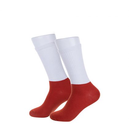 SOCKS (ADULTS) ATHLETIC RED sole-20x25