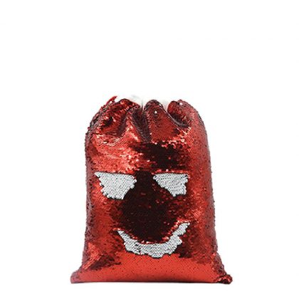 SACK - SEQUIN red (40x30cm)