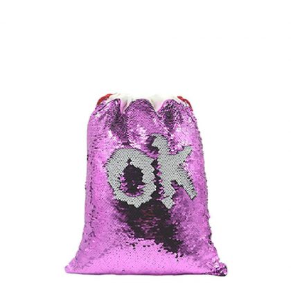 SACK - SEQUIN purple (40x30cm)