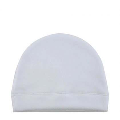 Fleece Baby Hat (Large) ultra-soft and light - White