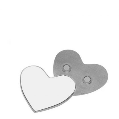 FRIDGE MAGNET (METAL) -HEART         diam.6.0