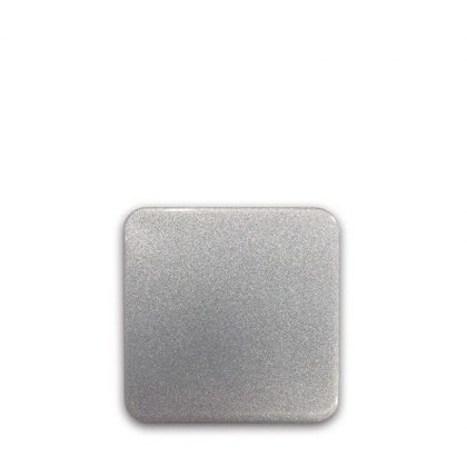 FRIDGE MAGNET -ALUM. (SILVER) SQUARE 9.0x9.0