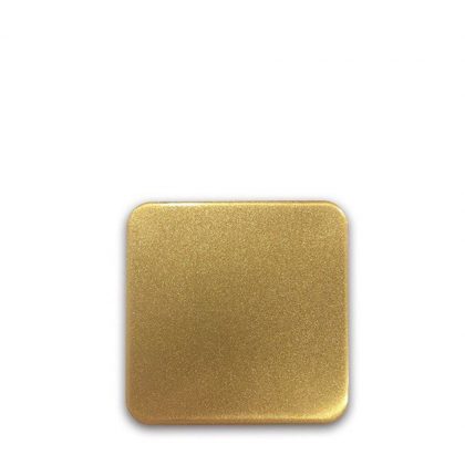 FRIDGE MAGNET -ALUM. (GOLD) SQUARE 9.0x9.0