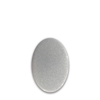 FRIDGE MAGNET -ALUM. (SILVER) OVAL 4.5x5.8