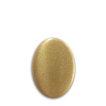FRIDGE MAGNET -ALUM. (GOLD) OVAL 4.5x5.8