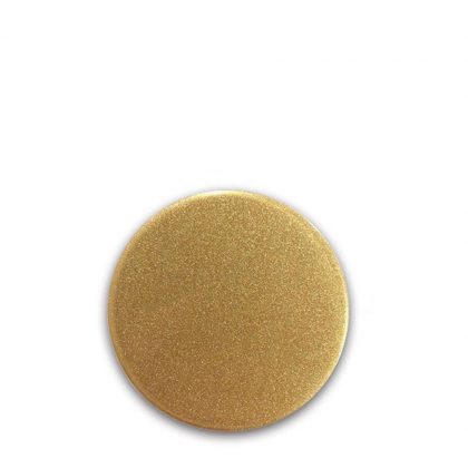 FRIDGE MAGNET -ALUM. (GOLD) ROUND 5.8x5.8
