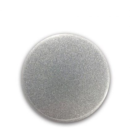 FRIDGE MAGNET -ALUM. (SILVER) ROUND 11x11cm