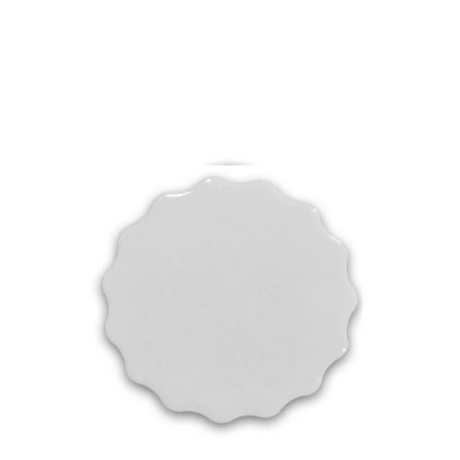 FRIDGE MAGNET -ALUM. (WHITE) ROUND 6.0x6.0