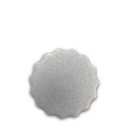 FRIDGE MAGNET -ALUM. (SILVER) ROUND 6.0x6.0
