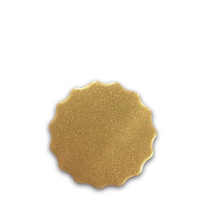 FRIDGE MAGNET -ALUM. (GOLD) ROUND 6.0x6.0