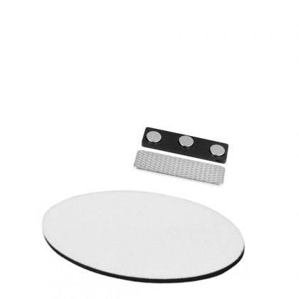 NAME BADGE -HB with magnet OVAL      -3.8x7.6