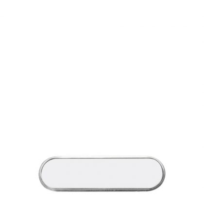 NAME BADGE - METAL Oval 2x7.2cm