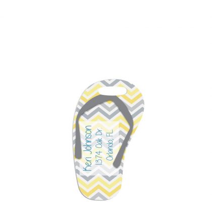 BAG TAG (Alum.2s) WH.SEMI-GLOSS (FLIP-FLOP)